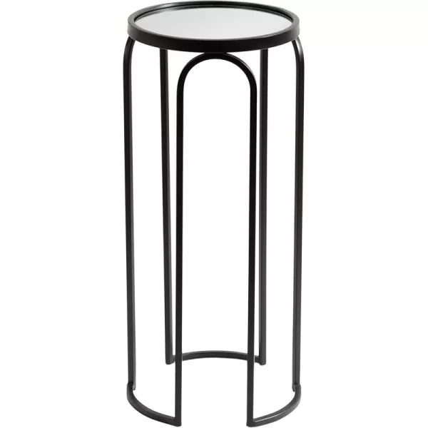 Kate and Laurel Pomeroy Traditional Vintage Glam Metal Drink Table for Display and Home Dcor 11x11x24 GoldBlack
