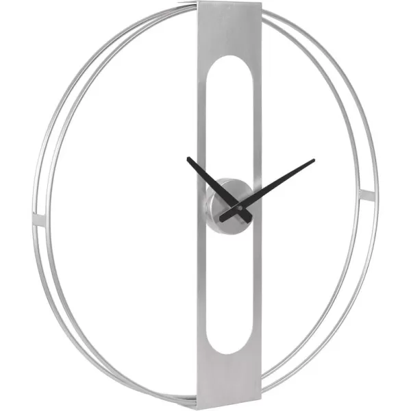Kate and Laurel Urgo Numberless Modern Metal Wall Clock Gold Finish with Black HandsSilver