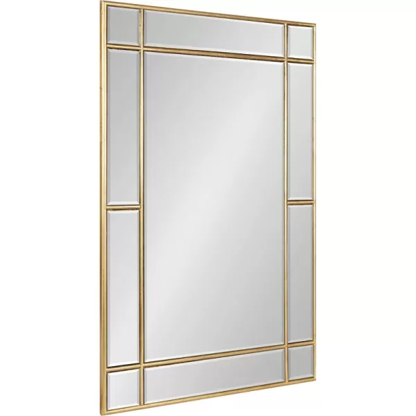 Kate and Laurel Westgate Transitional Wall Mirror 20 x 30 Bronze Sophisticated Rectangle Mirror for Wall DecorGold