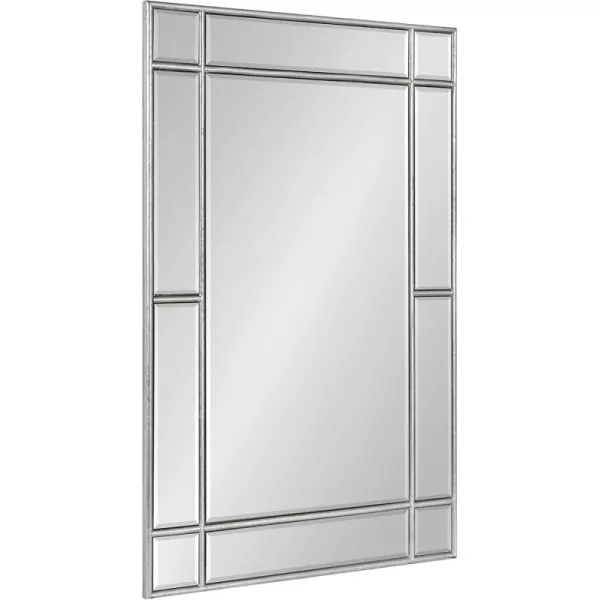 Kate and Laurel Westgate Transitional Wall Mirror 20 x 30 Bronze Sophisticated Rectangle Mirror for Wall DecorSilver