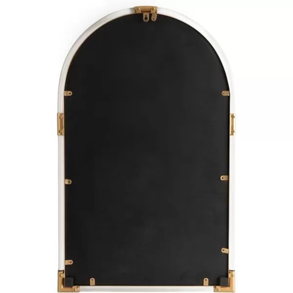 Kate and Laurel Arceo Modern Glam Acrylic Arch Mirror 22 x 34 Gold Arched Mirror Decor with Metal Detailing for Use as Bathroom Vanity Mirror Above SinkGold