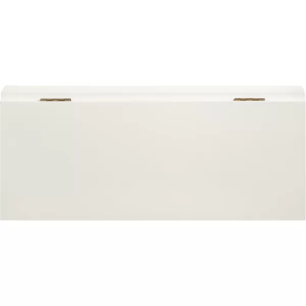Kate and Laurel Corblynd Wood Wall Mounted Desk 30x16x16 WhiteGoldWhiteGold