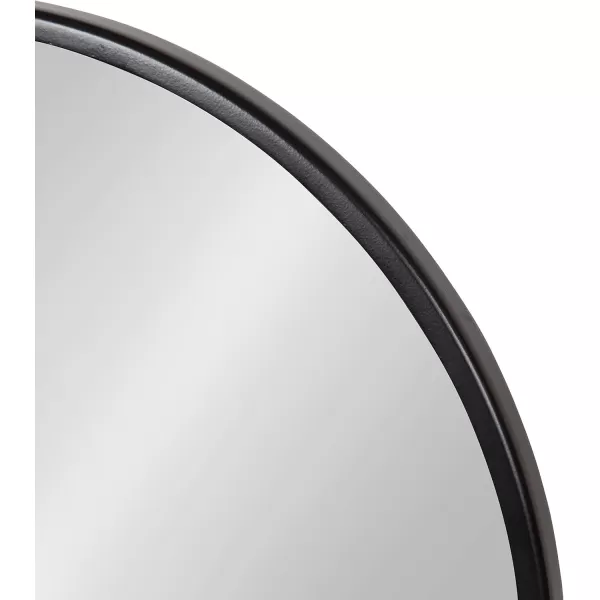 Kate and Laurel Maxfield Modern Tabletop Mirror 18 x 22 Gold and White Decorative Accent Mirror with Iron BaseBlackNatural