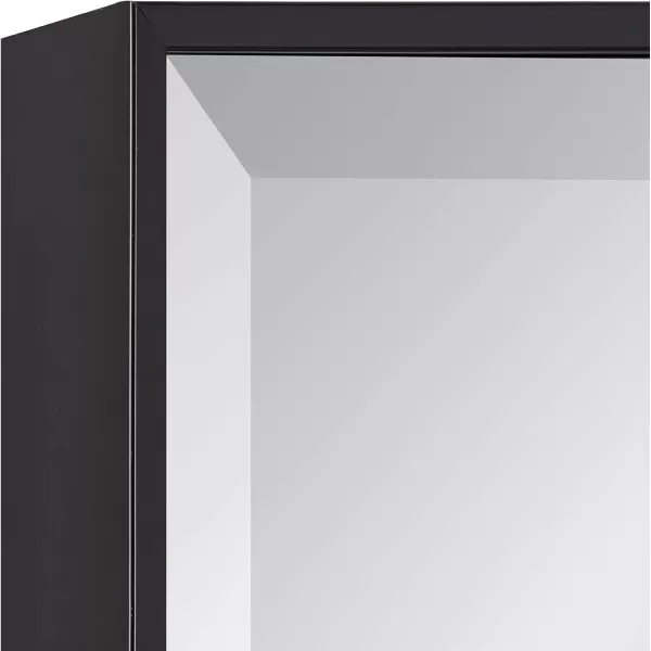 Kate and Laurel Rhodes Modern Square Wall Mirror 2875 x 2875 inches Black Chic Contemporary Accent Mirror for WallBlack