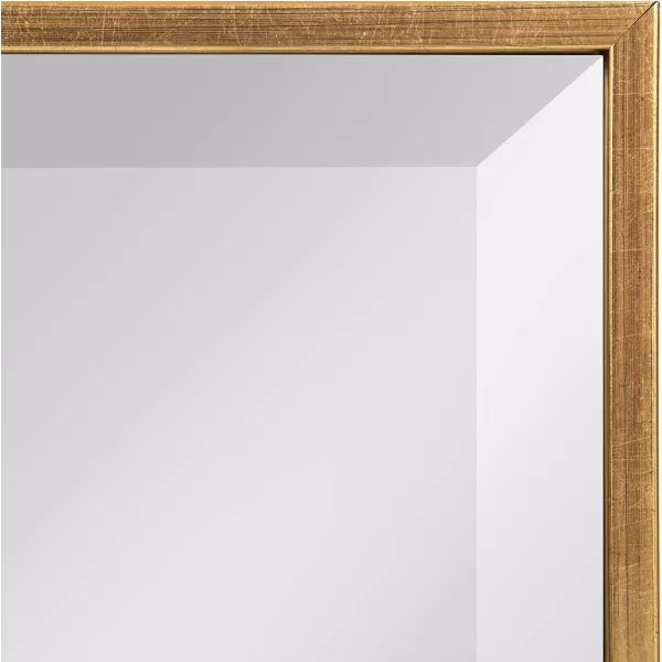 Kate and Laurel Rhodes Modern Square Wall Mirror 2875 x 2875 inches Black Chic Contemporary Accent Mirror for WallGold