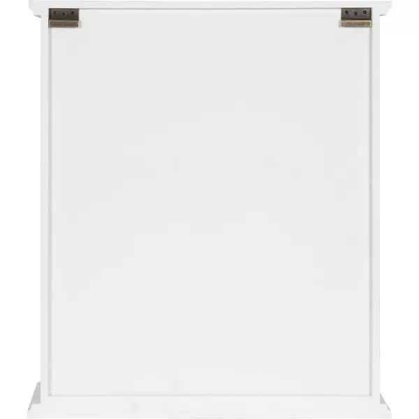 Kate and Laurel Walsted Decorative Farmhouse Arched Wall Cabinet with Glass Door 24x8x28 White
