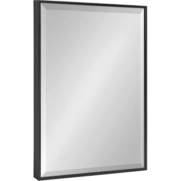 Kate and Laurel Rhodes Modern Decorative Rectangle Wall Mirror 1875quot x 2475quot Black Contemporary Wall Decor