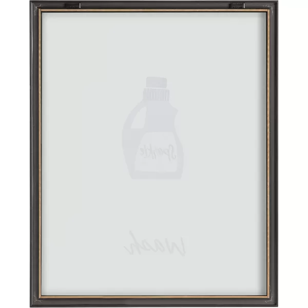 Kate and Laurel Blake Wash Framed Printed Glass Wall Art by Elizabeth Silver 16x20 Gray Decorative Whimsical Laundry Themed Art Print for Wall