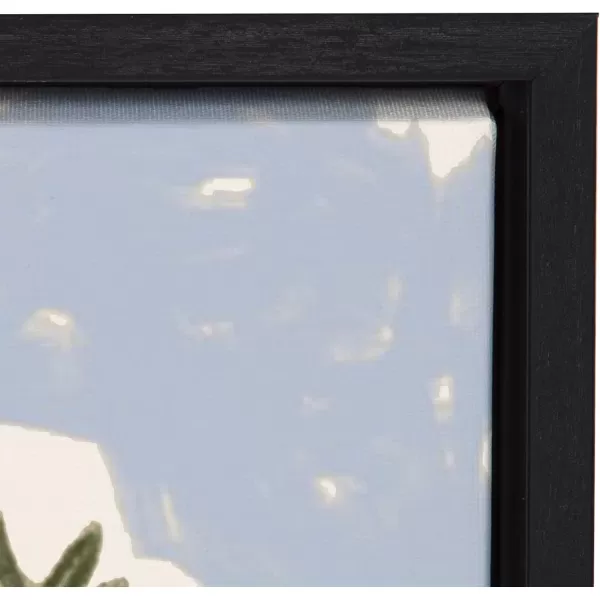 Kate and Laurel Sylvie Italian Rivera Framed Canvas Wall Art by Maggie Stephenson 18x24 Black