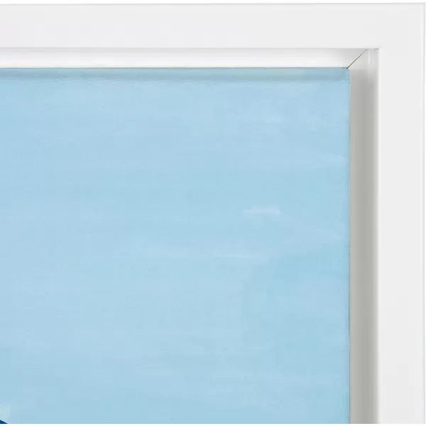 Kate and Laurel Sylvie Pool Ladies Framed Canvas Wall Art by Maja Tomljanovic 18x24 White Tropical Nature Art Decor