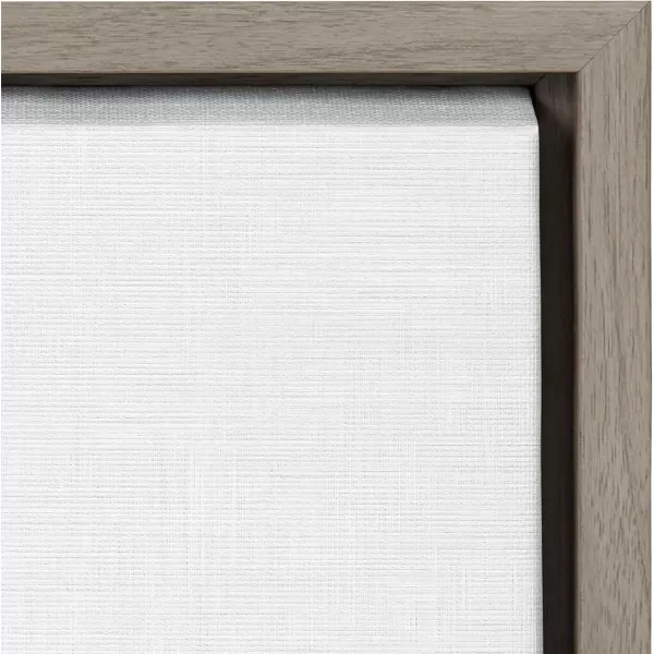 DesignOvation Sylvie Football Portrait Framed Canvas Wall Art 18x24 Gray Sporty Wall Decor for Home