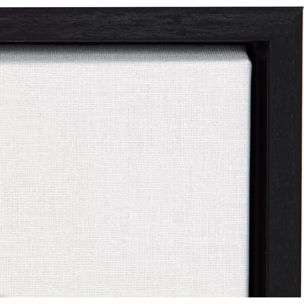 DesignOvation Sylvie Horizontal Golf Ball Portrait Framed Canvas Wall Art 18x24 Black Sporty Wall Decor for Home