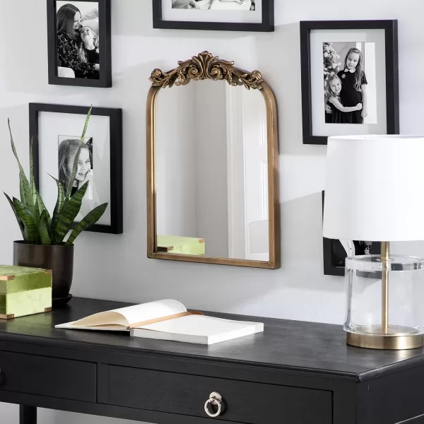 Kate and Laurel Arendahl Glam Table Mirror 12 x 18 Gold Traditional Chic Mirror for WallGold