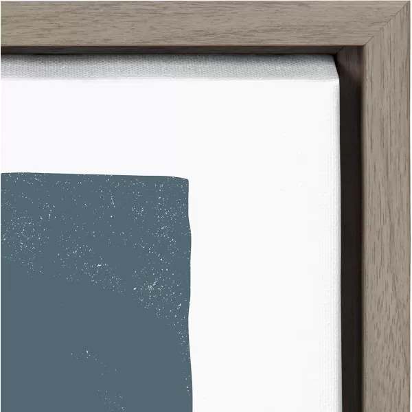 Kate and Laurel Sylvie The Leap Framed Canvas Wall Art by Rocket Jack 18x24 Gray Chic Coastal Art for Wall