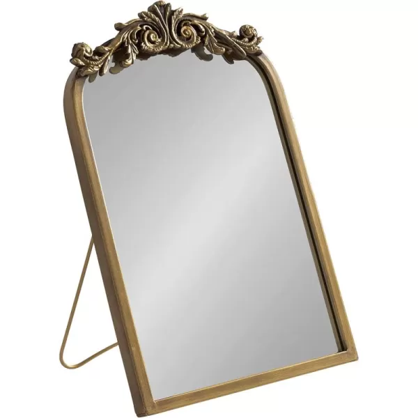 Kate and Laurel Arendahl Glam Table Mirror 12 x 18 Gold Traditional Chic Mirror for WallGold