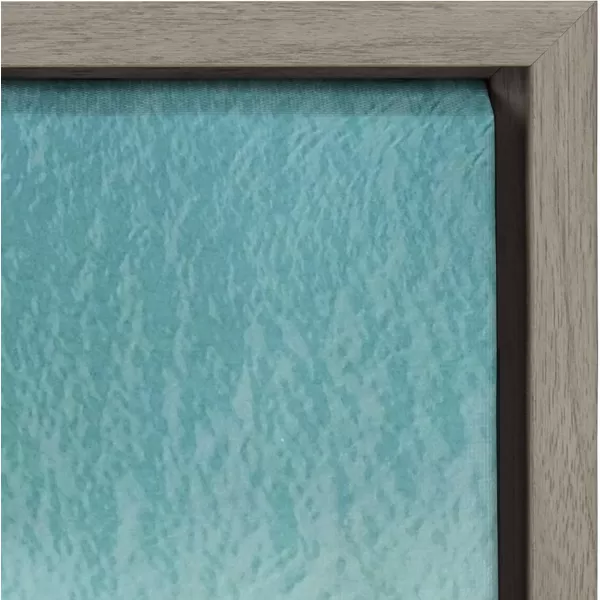 Kate and Laurel Sylvie Monterosso 6 Framed Canvas Wall Art by Rachel Dowd 28x38 Gray Coastal Beach Art for Wall23x33