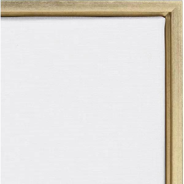 Kate and Laurel Sylvie Female Rabbit Framed Canvas Wall Art by Amy Peterson 18x24 Gold Baby Animal Home DecorGold