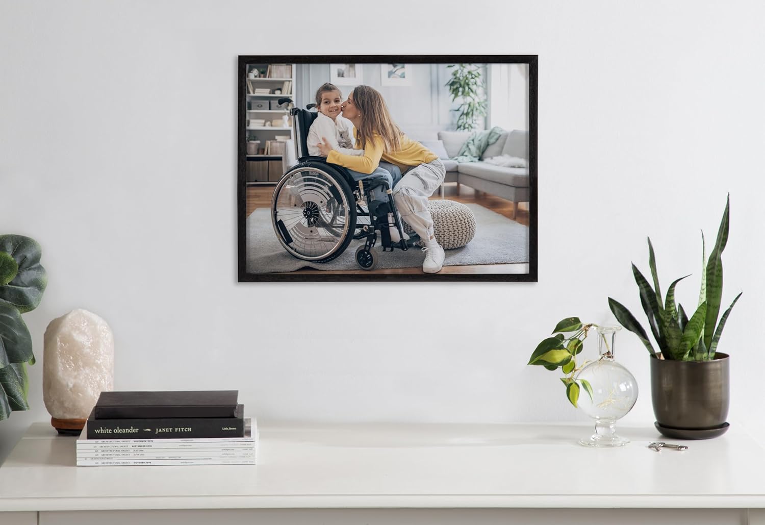 Kate and Laurel Custom Printed Framed Wall Art 20x16 Gold Personalized Wall Print with Your Photos for Bedroom or Living Room Gallery Wall Decor  Customizable Photo PrintsBlack
