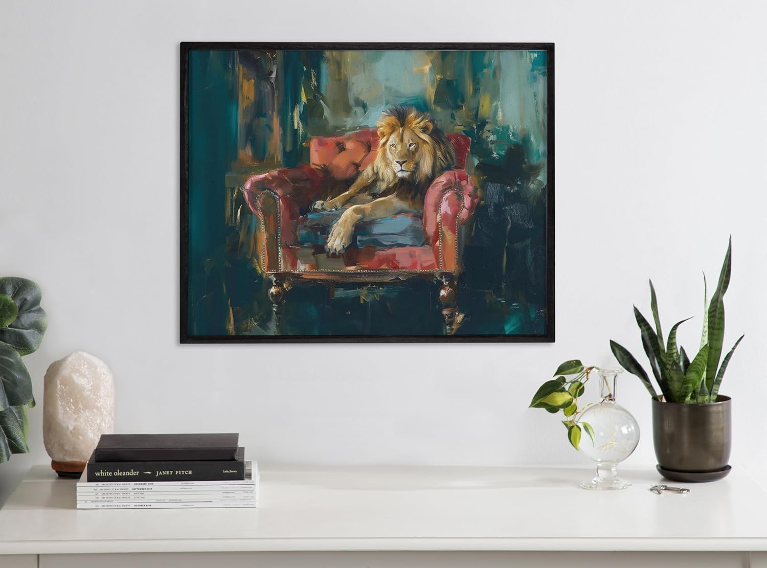 Kate and Laurel Cute Deer Wearing Glasses Framed Wall Art by The Creative Bunch Studio 12x16 Black Adorable Animal Art for WallBlack  Lion Jewel Tones