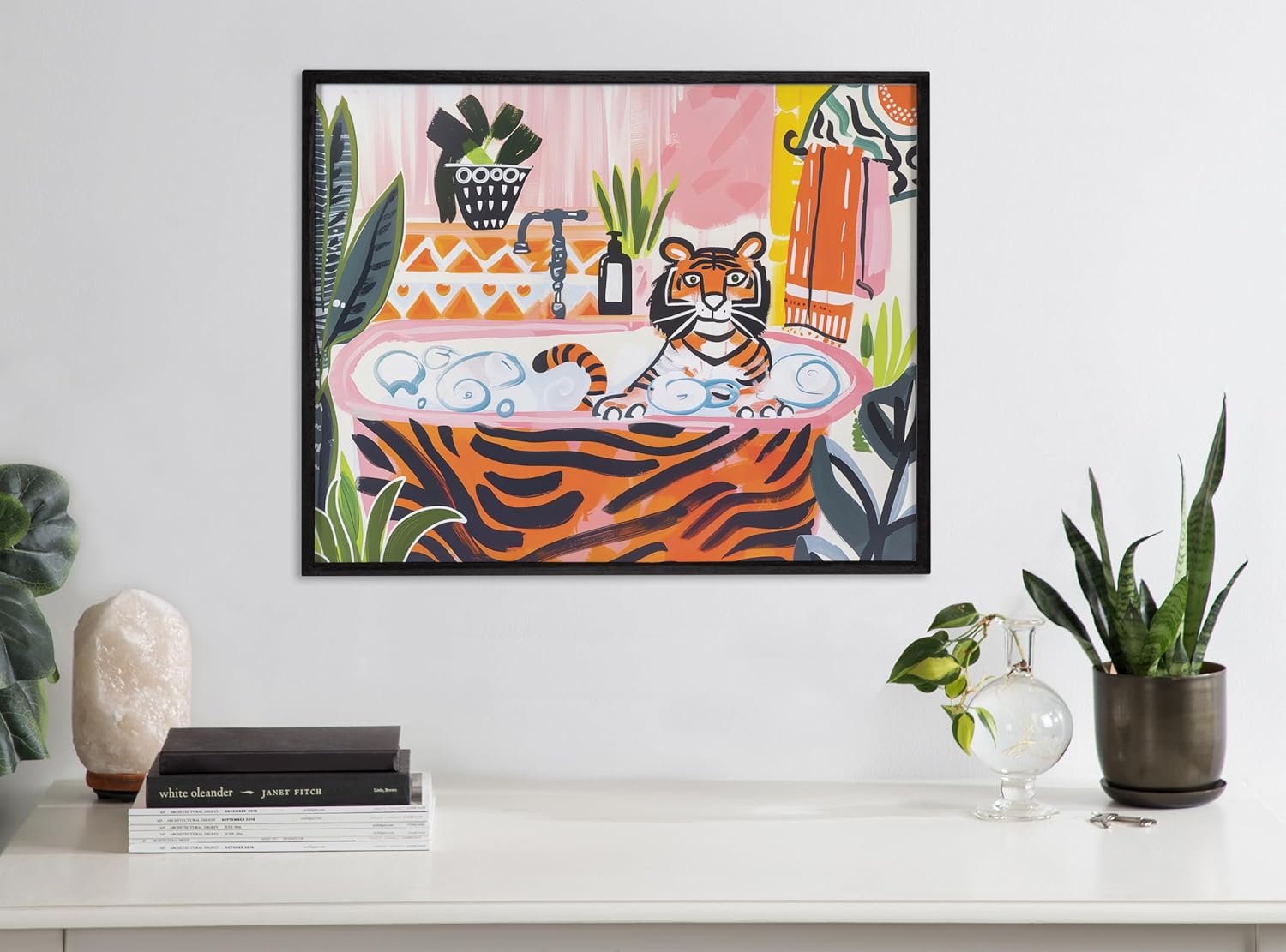 Kate and Laurel Cute Deer Wearing Glasses Framed Wall Art by The Creative Bunch Studio 12x16 Black Adorable Animal Art for WallBlack