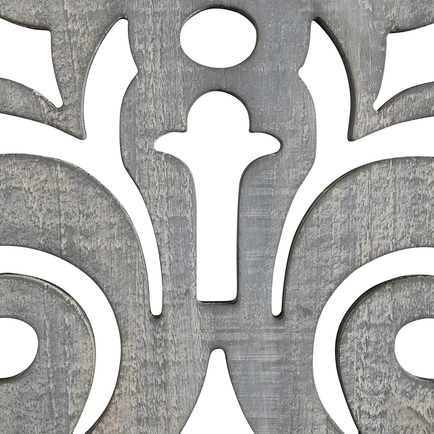 Kate and Laurel Palmares Rustic Decorative Wall Panel 12 x 315 Rustic Gray and Brown Farmhouse Lattice Panel Decor for Wall