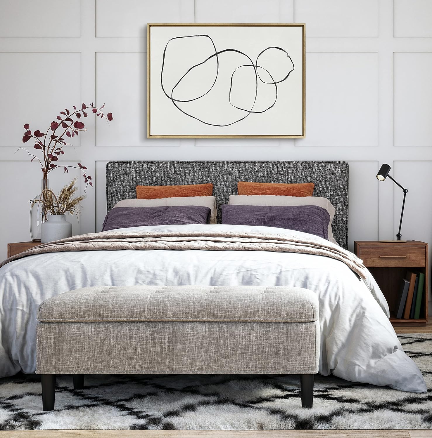 Kate and Laurel Sylvie 869 Going in Circles Framed Linen Textured Canvas Wall Art by Teju Reval of SnazzyHues 28x38 Gold Decorative Modern Wall Art