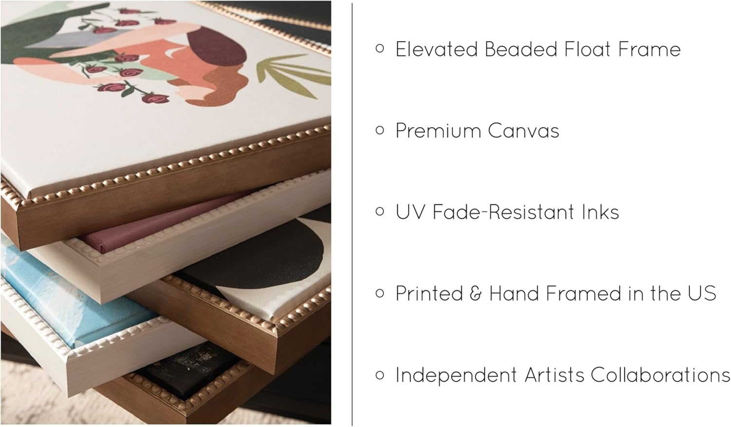 Kate and Laurel Sylvie Beaded Spring Floral Silhouette 2 Clay White and Spring Floral Silhouette 11 Bark White Vintage Framed Canvas Wall Art Set by Heather Dutton 2 Piece Set 18x24 White Flower Art