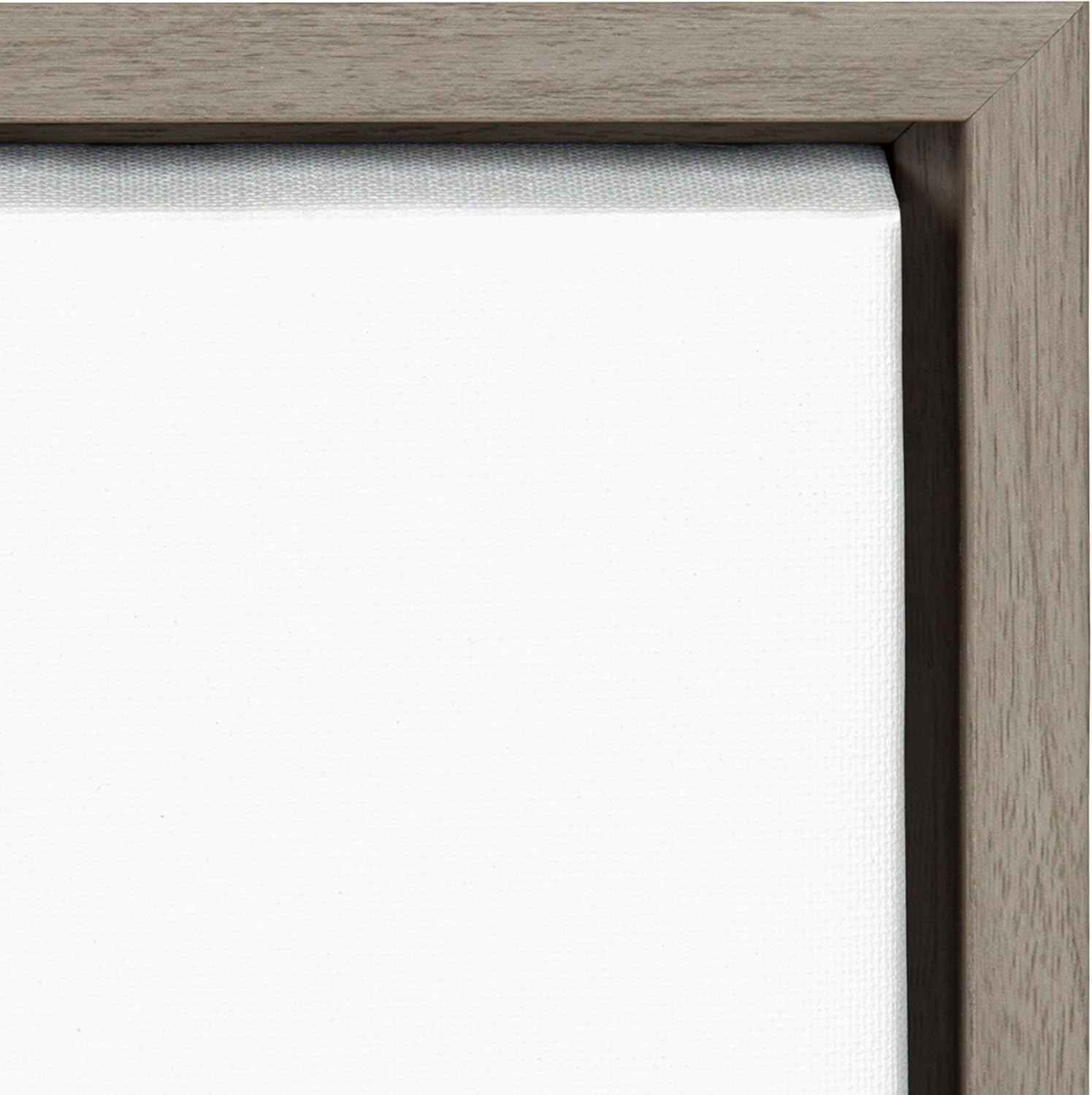 Kate and Laurel Sylvie Mountains Framed Canvas Wall Art by Viola Kreczmer 18x24 Natural Black and White Nature Art for WallGrey