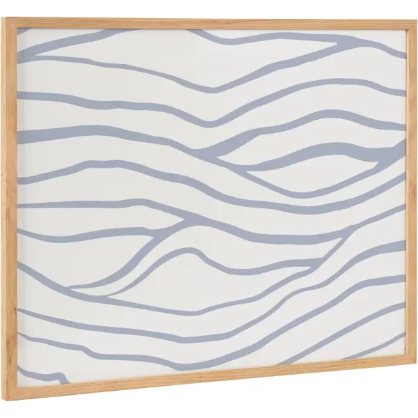 Kate and Laurel Abstract Coastal Blue Coral Framed Wall Art by The Creative Bunch Studio 12x16 Gold Modern Soft Beach Art for WallNatural  Waves