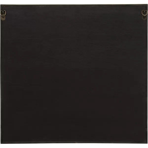 Kate and Laurel Baralt Shiplap Wood Plank Art Black White and Rustic Brown