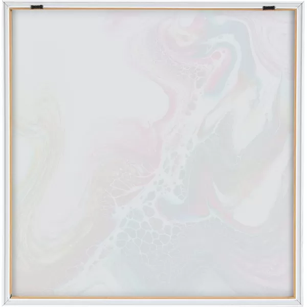 Kate and Laurel Blake Kaleidescope Framed Printed Acrylic Wall Art by Xizhou Xie 24x24 Natural Modern Abstract Bright Colorful Art for Wall
