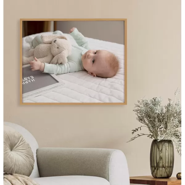 Kate and Laurel Custom Printed Framed Wall Art 20x16 Gold Personalized Wall Print with Your Photos for Bedroom or Living Room Gallery Wall Decor  Customizable Photo PrintsGold