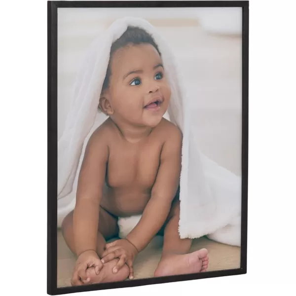 Kate and Laurel Custom Printed Framed Wall Art 20x16 Gold Personalized Wall Print with Your Photos for Bedroom or Living Room Gallery Wall Decor  Customizable Photo PrintsBlack