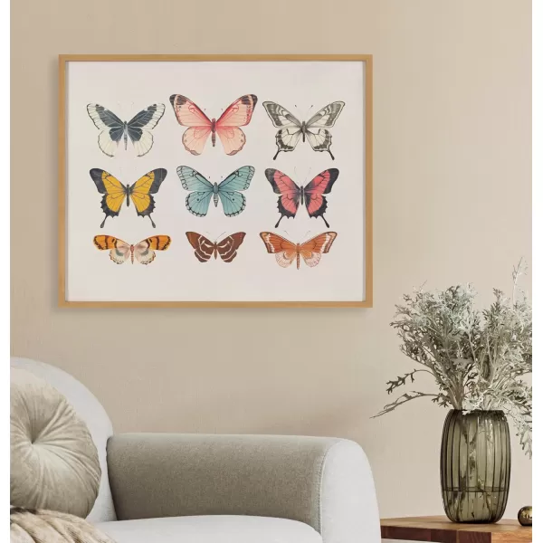 Kate and Laurel Cute Deer Wearing Glasses Framed Wall Art by The Creative Bunch Studio 12x16 Black Adorable Animal Art for WallGold