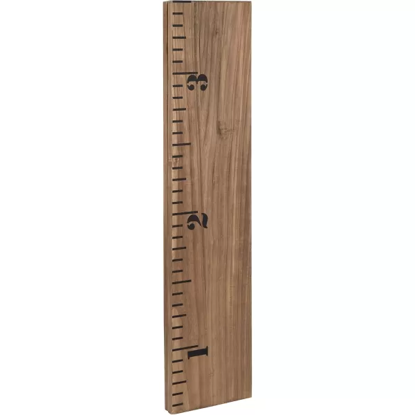 Kate and Laurel Growth Chart 65 Wood Wall Ruler Rustic BrownRustic Brown