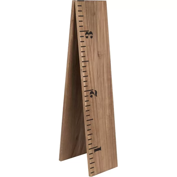 Kate and Laurel Growth Chart 65 Wood Wall Ruler Rustic BrownRustic Brown