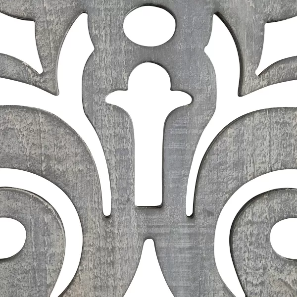 Kate and Laurel Palmares Rustic Decorative Wall Panel 12 x 315 Rustic Gray and Brown Farmhouse Lattice Panel Decor for Wall