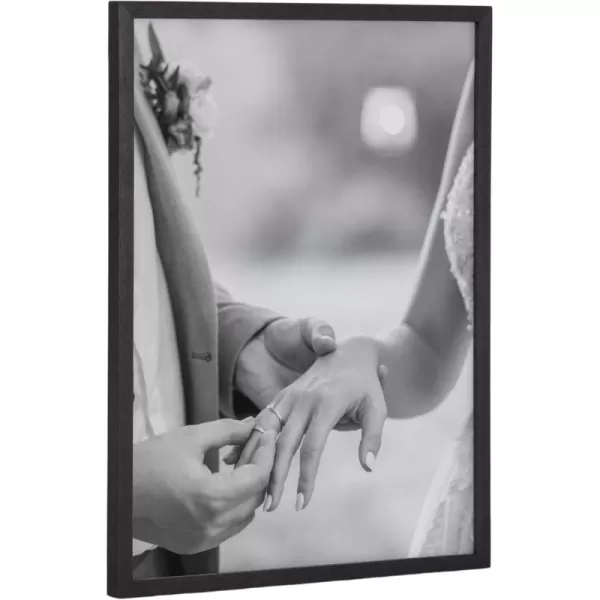Kate and Laurel Custom Printed Framed Wall Art 20x16 Gold Personalized Wall Print with Your Photos for Bedroom or Living Room Gallery Wall Decor  Customizable Photo PrintsBlack