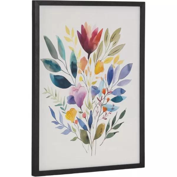 Black - Watercolor Bouquet