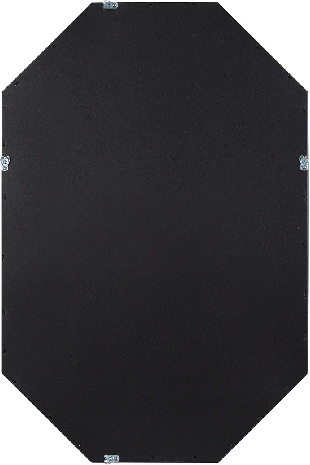 imageKate and Laurel Laverty Modern Oblong Octagon Framed Wall Mirror 24 x 36 Black Geometric Wall Decor