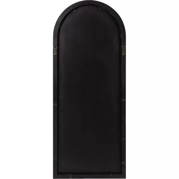 Kate and Laurel Audubon Farmhouse Wall Mirror 20 x 48 Black Full Length Arched Mirror for WallBlack