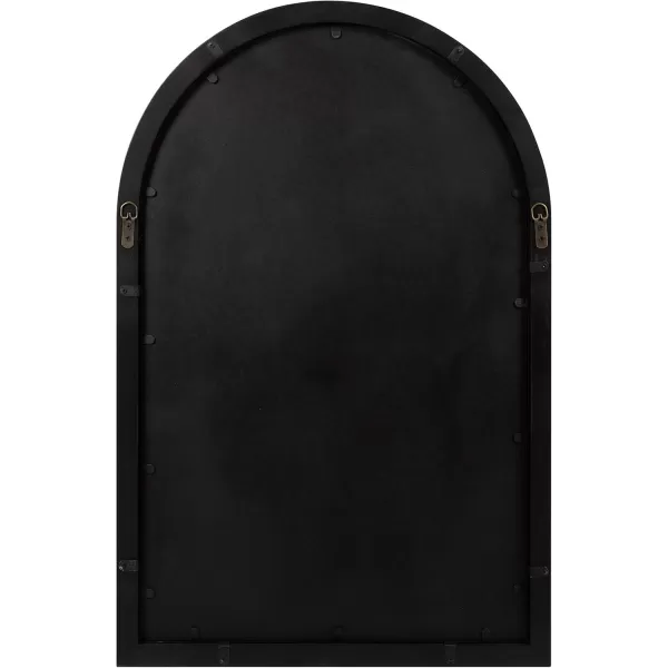 Kate and Laurel Audubon Farmhouse Wall Mirror 20 x 48 Black Full Length Arched Mirror for WallBlack