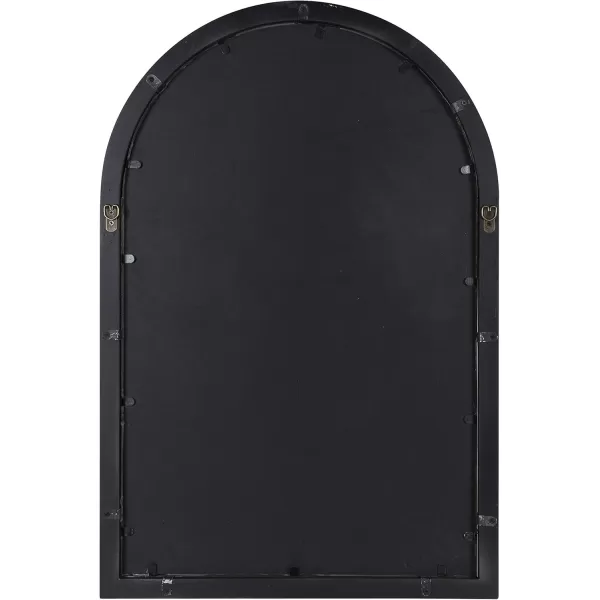 Kate and Laurel Audubon Farmhouse Wall Mirror 20 x 48 Black Full Length Arched Mirror for WallRustic Brown