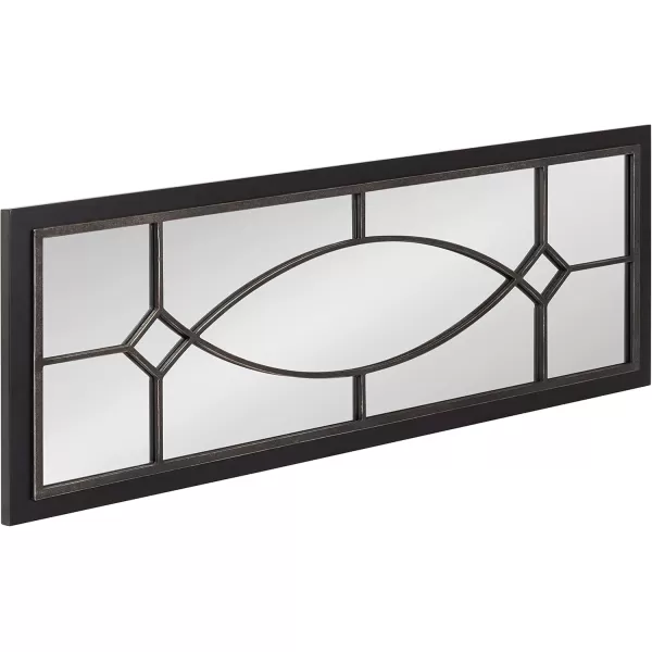 Kate and Laurel Bakersfield Farmhouse Wall Mirror 16 x 42 Gray Traditional Full Length Mirrors for WallBlack