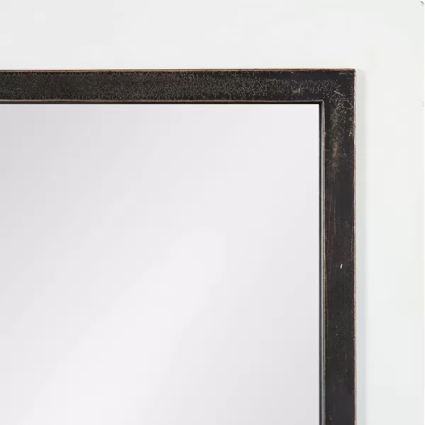 Kate and Laurel Bakersfield Farmhouse Wall Mirror 16 x 42 Gray Traditional Full Length Mirrors for WallWhite