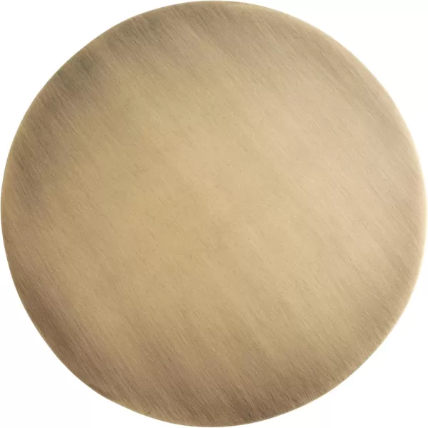 Kate and Laurel Dahl Modern Metal Round Outdoor Drink Table 8 x 8 x 23 Antique Brass Circle Accent Pedestal Patio Mini Table for Use as Living Room Plant Stand or Small Bedroom NightstandGold