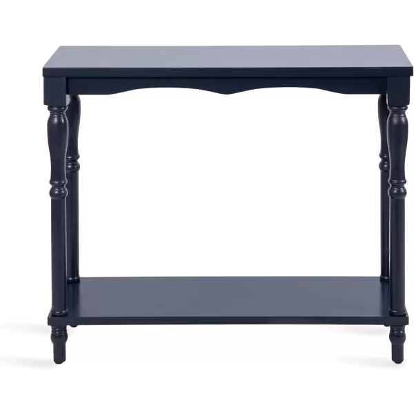 Kate and Laurel Darrington Modern Rectangle Console Table 34 x 12 x 30 Navy Blue Transitional Rectangular Entryway Table for Use as Behind Couch Table or Bedroom Storage TableNavy Blue