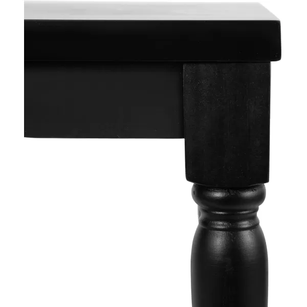 Kate and Laurel Darrington Modern Rectangle Console Table 34 x 12 x 30 Navy Blue Transitional Rectangular Entryway Table for Use as Behind Couch Table or Bedroom Storage TableBlack