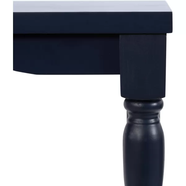 Kate and Laurel Darrington Modern Rectangle Console Table 34 x 12 x 30 Navy Blue Transitional Rectangular Entryway Table for Use as Behind Couch Table or Bedroom Storage TableNavy Blue