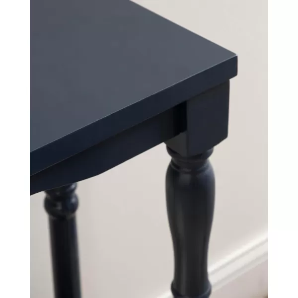 Kate and Laurel Darrington Modern Rectangle Console Table 34 x 12 x 30 Navy Blue Transitional Rectangular Entryway Table for Use as Behind Couch Table or Bedroom Storage TableNavy Blue